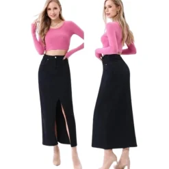 Jewelly dame nederdel JW728 - Black