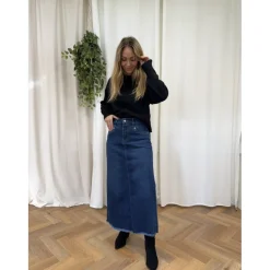 Jewelly dame nederdel JW723 - Denim