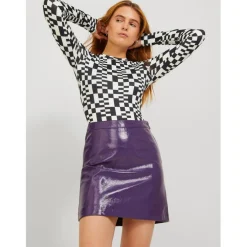 JJXX dame bluse JXGINA - Black BLANC DE BLANC AOP