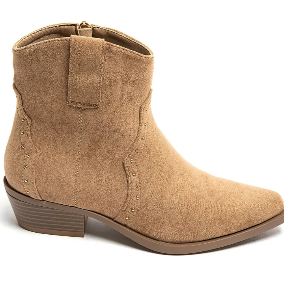 Jolene dame cowboystøvler 9690A - Camel