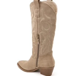 Lara dame støvler 7689A - Kaki