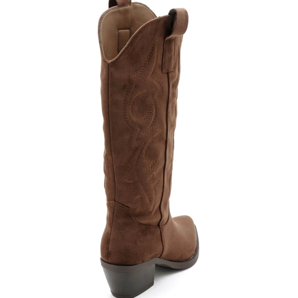 Lara dame støvler 7689A - Olive