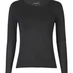 Liberté dame bluse ISA - BLACK WAVY LINES