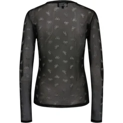 LIBERTÉ dame bluse MESH - BLACK BOW DIAMOND DOT