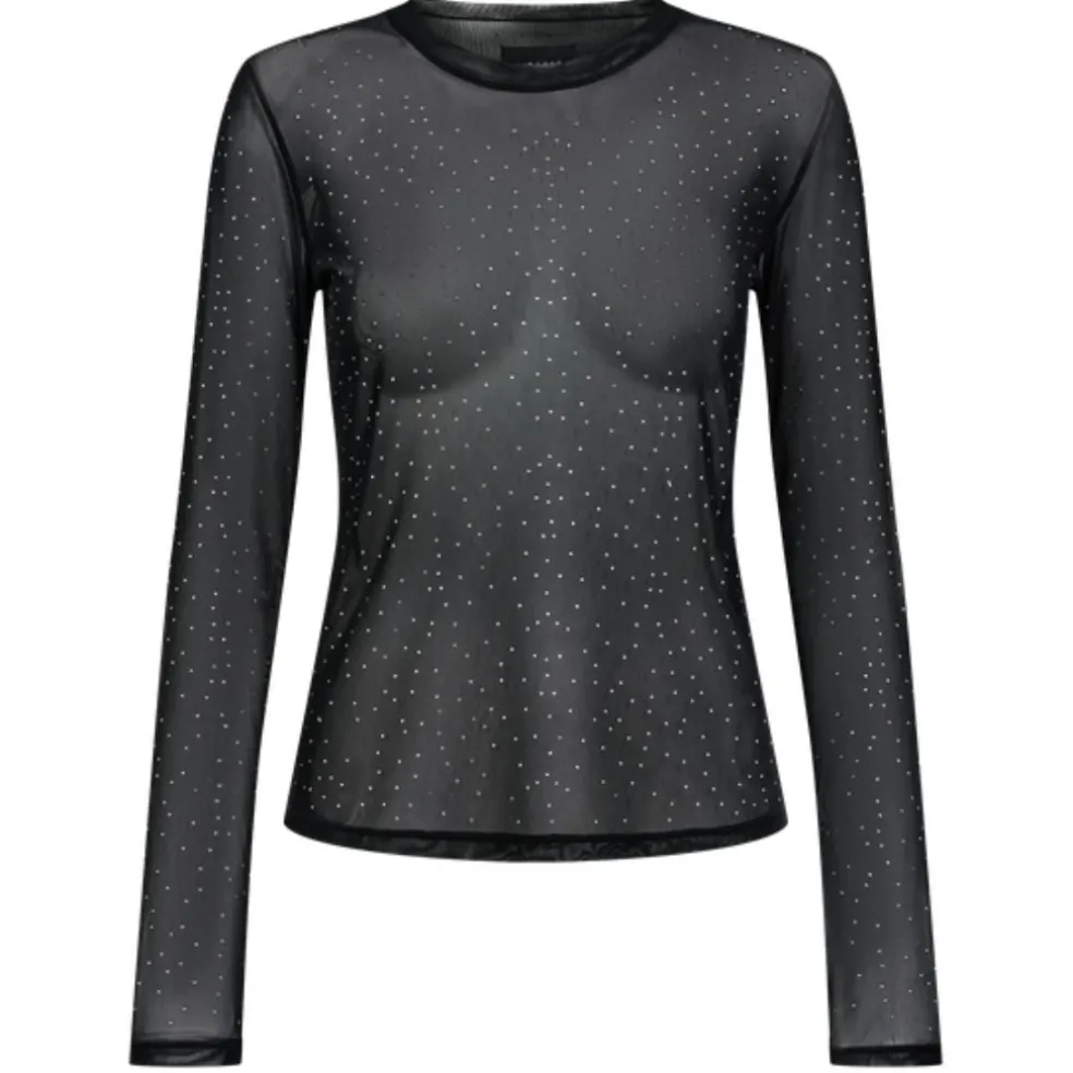 LIBERTÉ dame bluse MESH - BLACK GOLD DOT