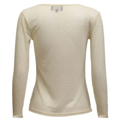 LIBERTÉ dame bluse MESH - CREME DIAMOND DOT