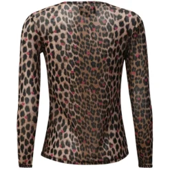 LIBERTÉ dame bluse MESH - LUX LEO RASBERRY HEART