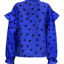 LIBERTÉ dame bluse TIA - Cobolt Blue Black Heart