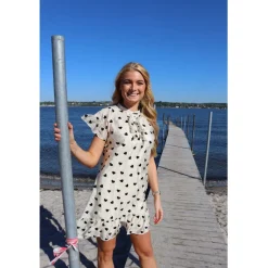 Liberté dame kjole Tia 22055 - CREME BLACK HEART