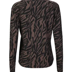 LIBERTE dame bluse ALMA - DARK BROWN ZEBRA
