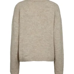 Liberte dame pullover strik FRO - IVORY ROSE HEART