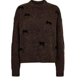 LIBERTE dame strik FRO BOW - BROWN BLACK BOW