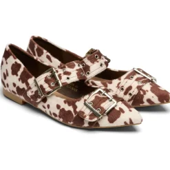Livia dame ballerina sko 9725 - Cow
