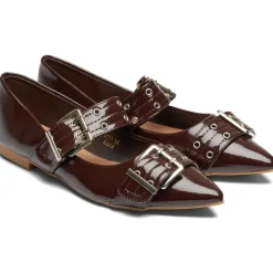 Livia dame ballerina sko 9725 - Brown