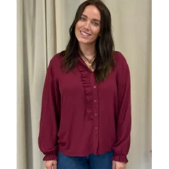 Lululia dame bluse LuEllen 5897 - Bordeaux