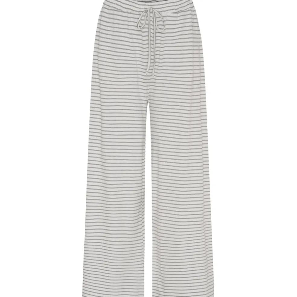 Lululia Dame Bukser LuChloe 62671 - Light Grey/White