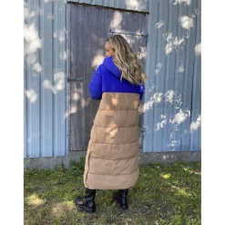 LULULIA dame Clara Long Puffer - Tigers Eye