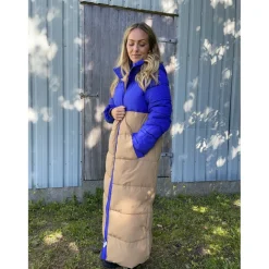 LULULIA dame Clara Long Puffer - Tigers Eye