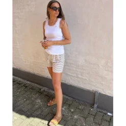 Lululia Dame Shorts LUSELMA 62781 - Noce/White