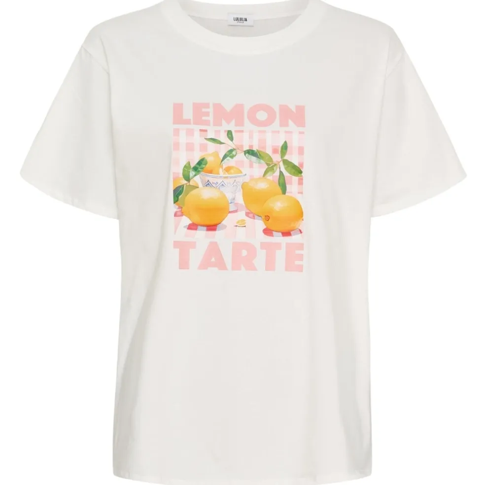 Lululia Dame T-Shirt LuNoor 0588 - Offwhite Lemon