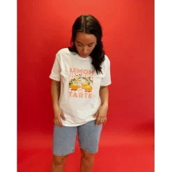 Lululia Dame T-Shirt LuNoor 0588 - Offwhite Lemon