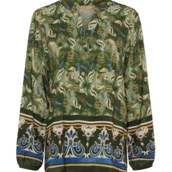 Marta du Chateau dame bluse MdcChristelle 6453 - Military288tpu