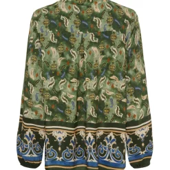 Marta du Chateau dame bluse MdcChristelle 6453 - Military288tpu