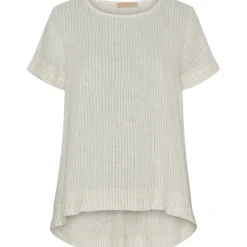 Marta Du Chateau dame bluse MdcNatalie - Panna Beige 1752 Stripe