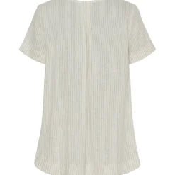 Marta Du Chateau dame bluse MdcNatalie - Panna Beige 1752 Stripe