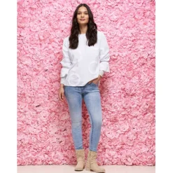 Marta Du Chateau dame bluse MdcVinter - White