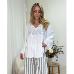 Marta Du Chateau dame bluse MdcCaterina 5616 - White