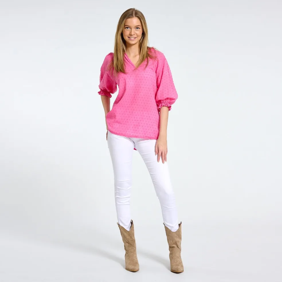 Marta du Chateau dame bluse 1471 - Fuxia