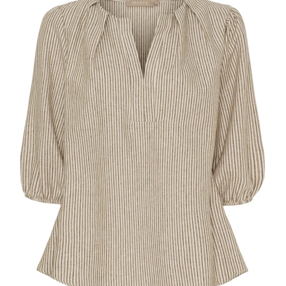 Marta du Chateau dame bluse MdcSybil 7516 - BrownVar4