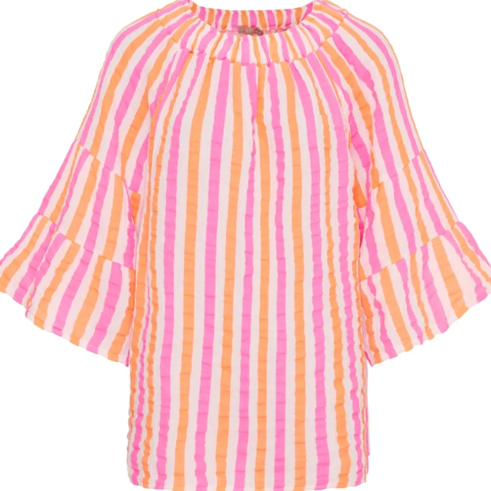 Marta du Chateau dame bluse MdcPutte 7316 - Orange/Fuxia Stripe