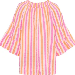Marta du Chateau dame bluse MdcPutte 7316 - Orange/Fuxia Stripe