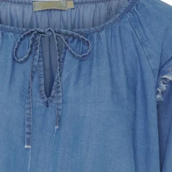 Marta Du Chateau dame bluse MdcMarta - Medium Blue