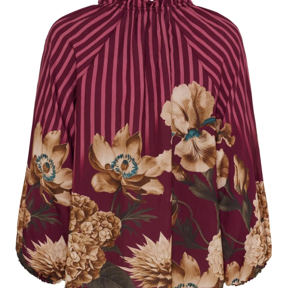 Marta du Chateau dame bluse MdcOctavia 003B - Bordeaux6022