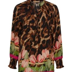 Marta du Chateau dame bluse MdcMelanie 6496 - Marrone3244TPK