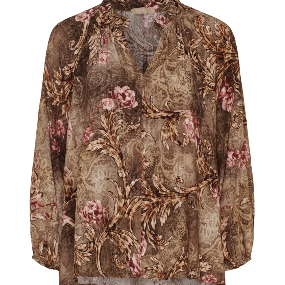 Marta du Chateau dame bluse MdcOctavia 003B - FangoVOH4988