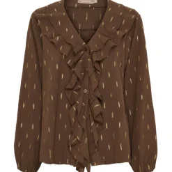 Marta du Chateau dame bluse MdcOasis 7657 - Chocolate2918