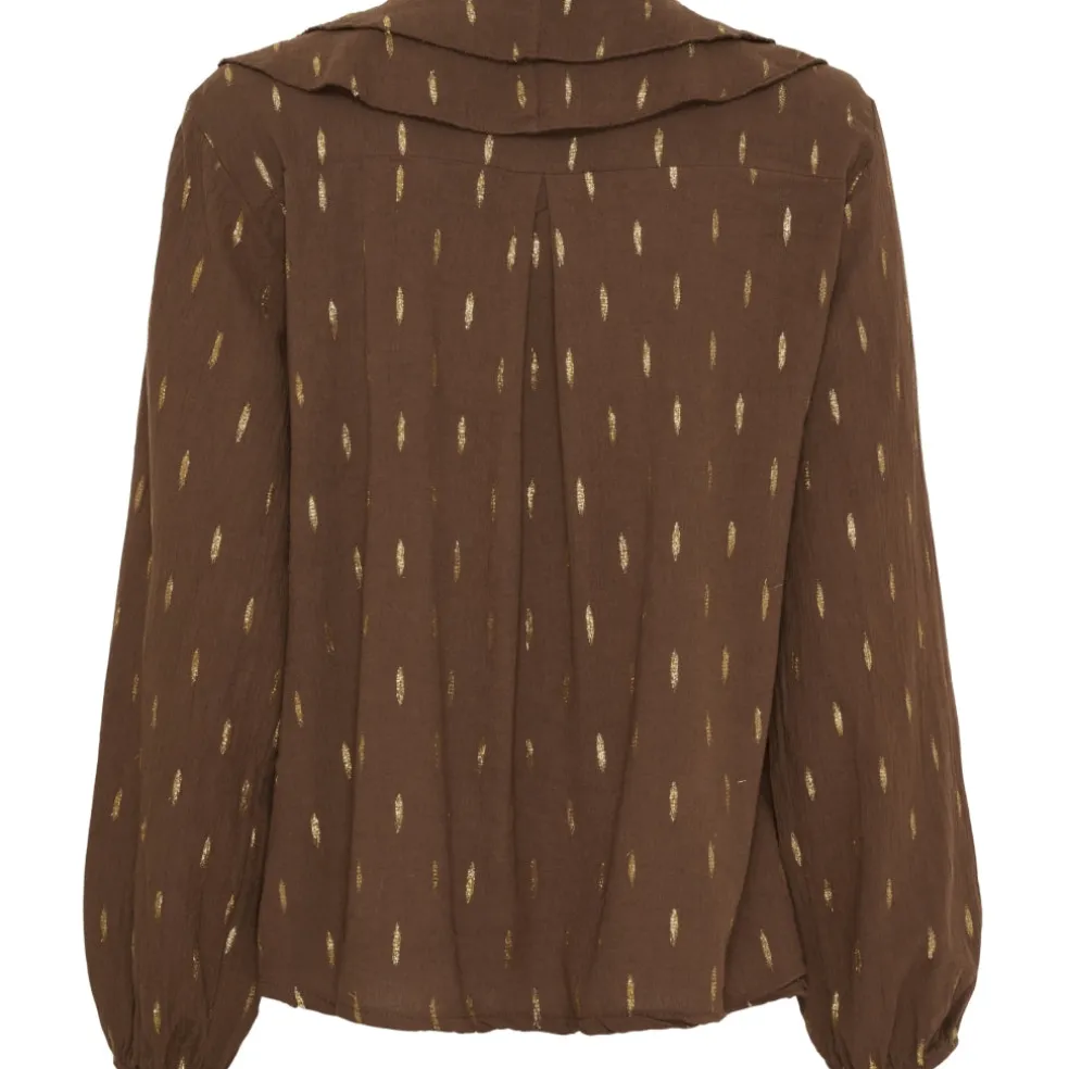 Marta du Chateau dame bluse MdcOasis 7657 - Chocolate2918