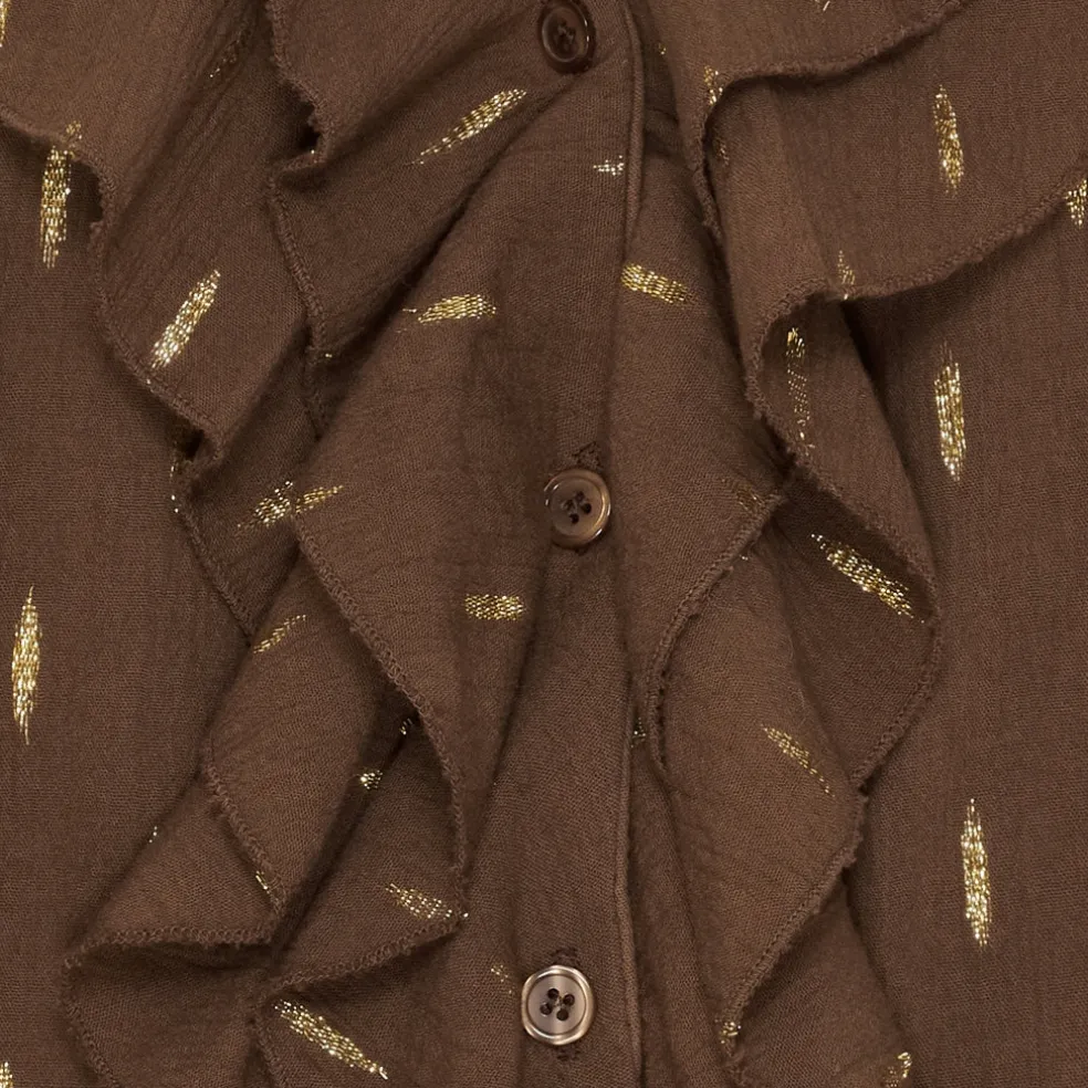 Marta du Chateau dame bluse MdcOasis 7657 - Chocolate2918