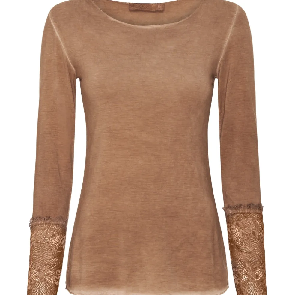 Marta Du Chateau dame bluse 11297 - Tabacco