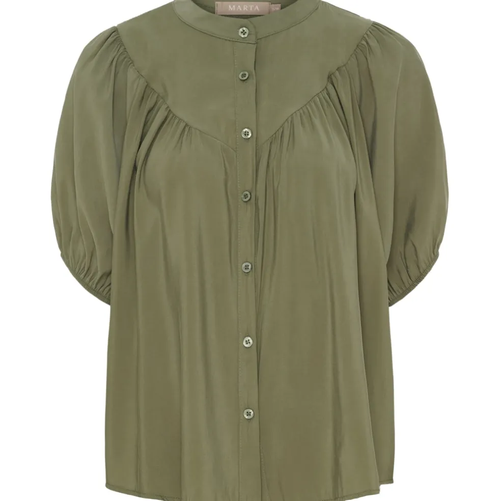 Marta du Chateau dame bluse MdcMelodie 58210 - Military79