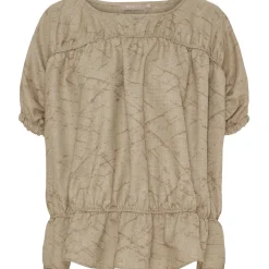 Marta du Chateau dame bluse MdcSaffron 258685 - Camel Print