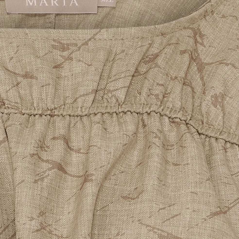 Marta du Chateau dame bluse MdcSaffron 258685 - Camel Print