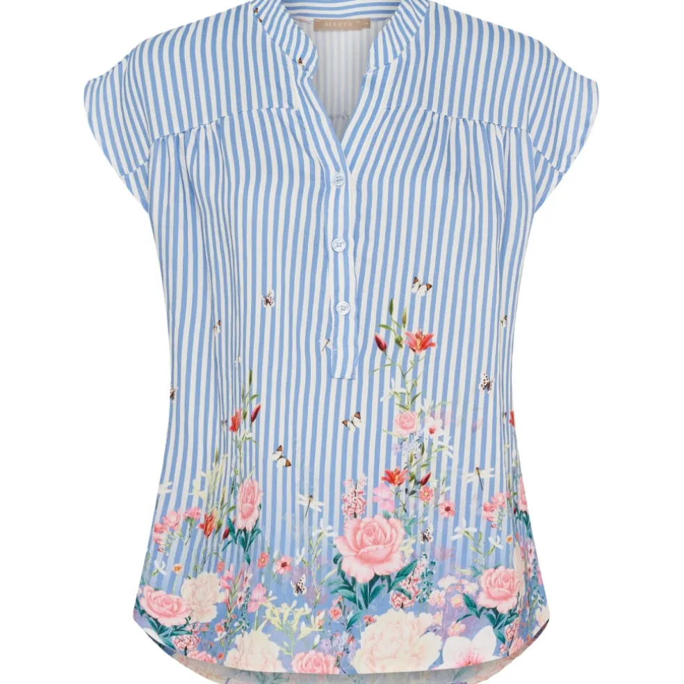 Marta du Chateau dame bluse MdcKassandra 4440 - Jeans4837