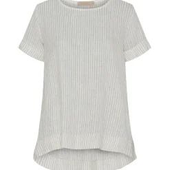 Marta Du Chateau dame bluse MdcNatalie - Panna Grey Stripe