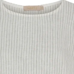 Marta Du Chateau dame bluse MdcNatalie - Panna Grey Stripe