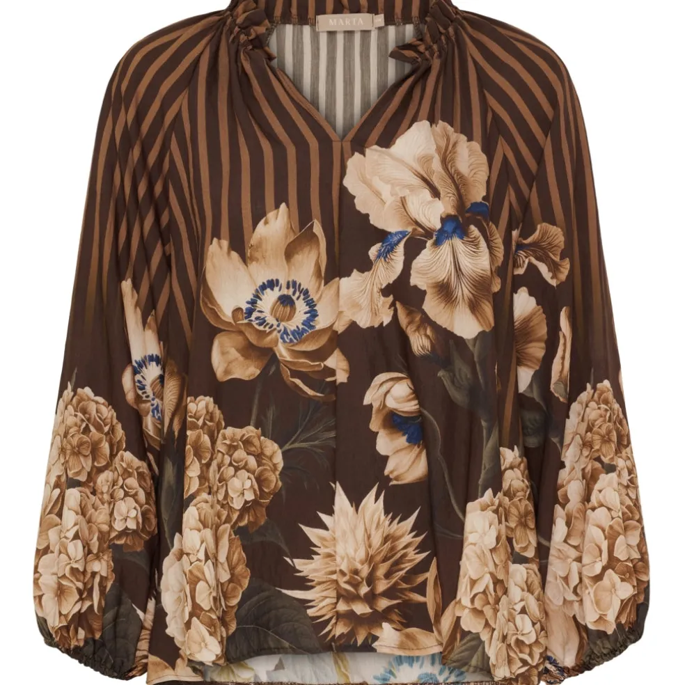 Marta du Chateau dame bluse MdcOctavia 003B - Marrone6022